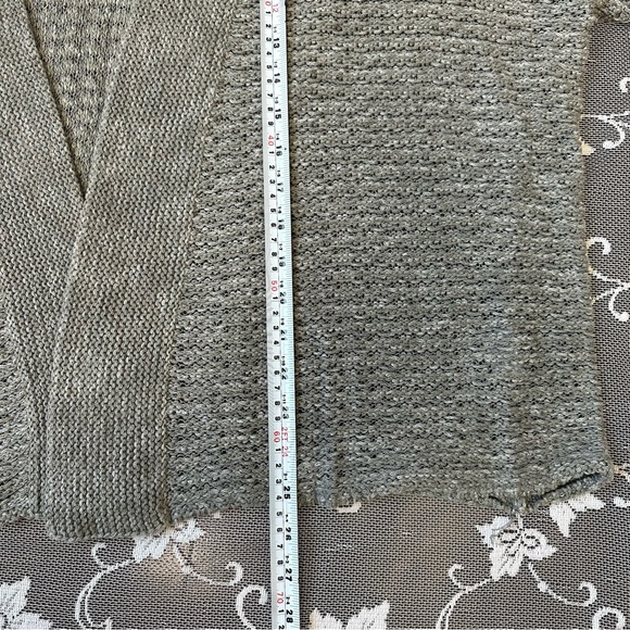 Eileen Fisher Open Front Gray Cotton Cardigan Sz 3X - Picture 10 of 11
